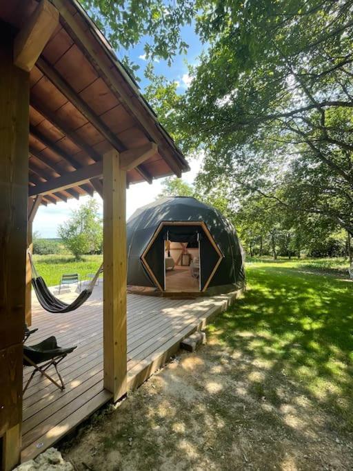 Dome Insolite Lichen Jacuzzi Et Petits-Dejeuners Inclus Gondrin Extérieur photo